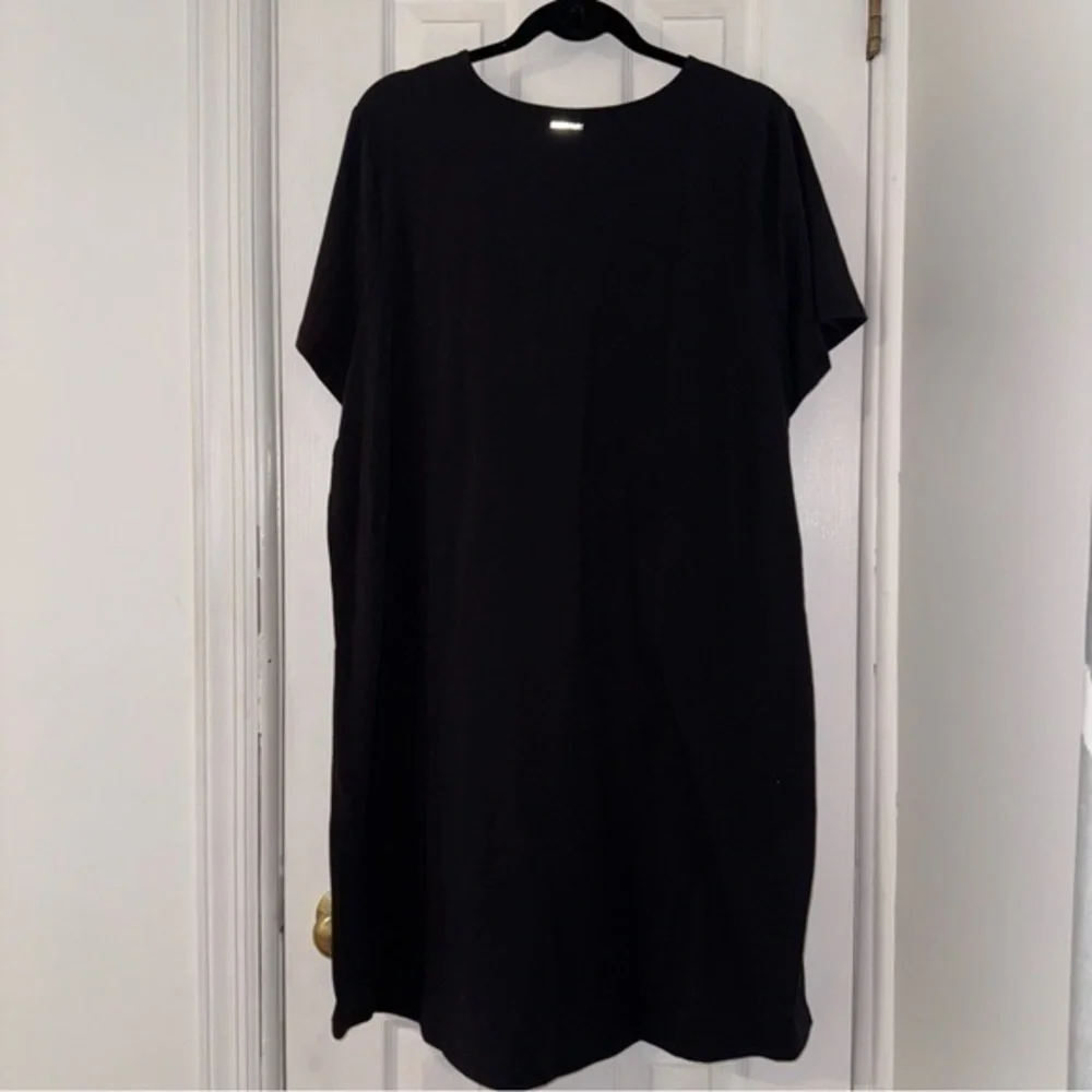 NWT, Michael Kors Women’s Dress, Short Sleeves, Size 2X, Black - Picture 2 of 5